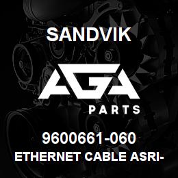 9600661-060 Sandvik ETHERNET CABLE ASRI-W20 L60M | AGA Parts