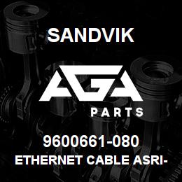 9600661-080 Sandvik ETHERNET CABLE ASRI-W20 L80M | AGA Parts