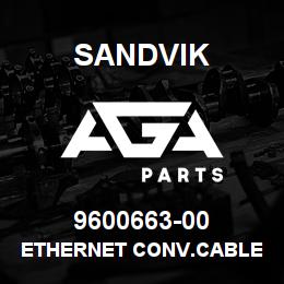 9600663-00 Sandvik ETHERNET CONV.CABLE W25 C.ROSS WIRE | AGA Parts