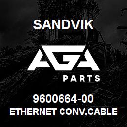 9600664-00 Sandvik ETHERNET CONV.CABLE W26 STRAIGT WI | AGA Parts