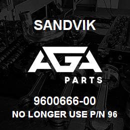 9600666-00 Sandvik NO LONGER USE P/N 960.0667-00 | AGA Parts