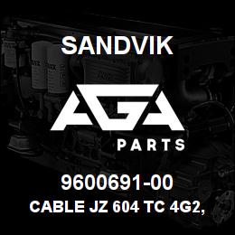 9600691-00 Sandvik CABLE JZ 604 TC 4G2,5 | AGA Parts