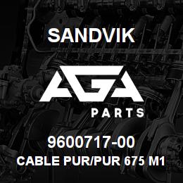9600717-00 Sandvik CABLE PUR/PUR 675 M12 5PF/5PM 4M | AGA Parts
