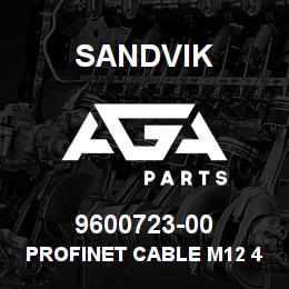 9600723-00 Sandvik PROFINET CABLE M12 4PM M12 4PF 15M | AGA Parts