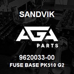 9620033-00 Sandvik FUSE BASE PK510 G2 | AGA Parts