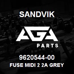 9620544-00 Sandvik FUSE MIDI 2 2A GREY | AGA Parts