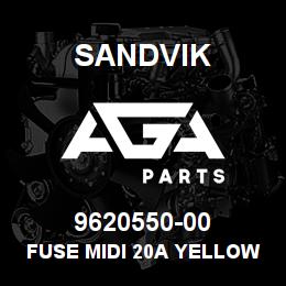 9620550-00 Sandvik FUSE MIDI 20A YELLOW | AGA Parts