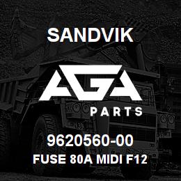 9620560-00 Sandvik FUSE 80A MIDI F12 | AGA Parts