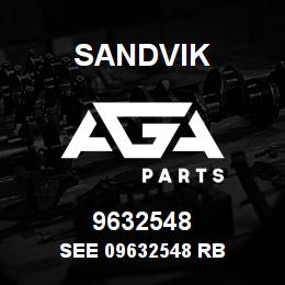 9632548 Sandvik SEE 09632548 RB | AGA Parts