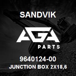 9640124-00 Sandvik JUNCTION BOX 2X18,6 E1439502 | AGA Parts