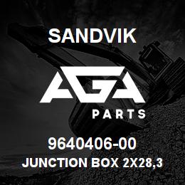 9640406-00 Sandvik JUNCTION BOX 2X28,3 E1439702 | AGA Parts