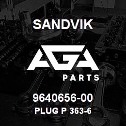 9640656-00 Sandvik PLUG P 363-6 | AGA Parts