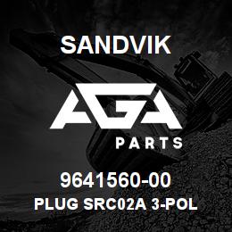 9641560-00 Sandvik PLUG SRC02A 3-POL | AGA Parts