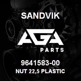 9641583-00 Sandvik NUT 22,5 PLASTIC | AGA Parts