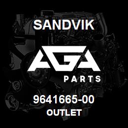 9641665-00 Sandvik OUTLET | AGA Parts