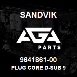 9641861-00 Sandvik PLUG CORE D-SUB 9 | AGA Parts