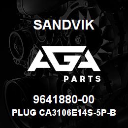 9641880-00 Sandvik PLUG CA3106E14S-5P-B-F80 | AGA Parts
