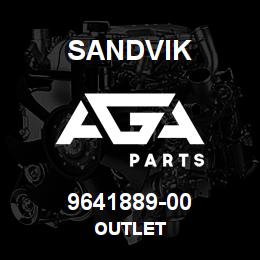 9641889-00 Sandvik OUTLET | AGA Parts