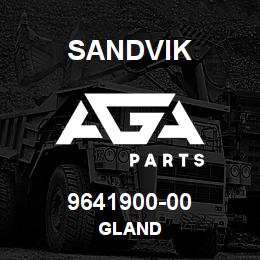 9641900-00 Sandvik GLAND | AGA Parts