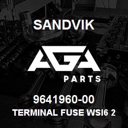 9641960-00 Sandvik TERMINAL FUSE WSI6 24 V.DC LED | AGA Parts