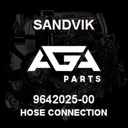 9642025-00 Sandvik HOSE CONNECTION | AGA Parts