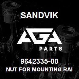 9642335-00 Sandvik NUT FOR MOUNTING RAIL M8 | AGA Parts