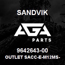 9642643-00 Sandvik OUTLET SACC-E-M12MS-4 C.ON-P69/0,5 | AGA Parts