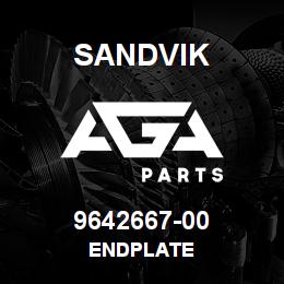 9642667-00 Sandvik ENDPLATE | AGA Parts