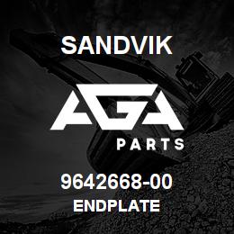 9642668-00 Sandvik ENDPLATE | AGA Parts