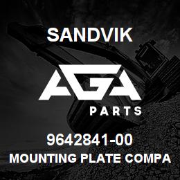 9642841-00 Sandvik MOUNTING PLATE COMPACT BOX IP | AGA Parts