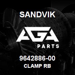 9642886-00 Sandvik CLAMP RB | AGA Parts
