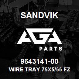 9643141-00 Sandvik WIRE TRAY 75X5/55 FZV L802,5 | AGA Parts