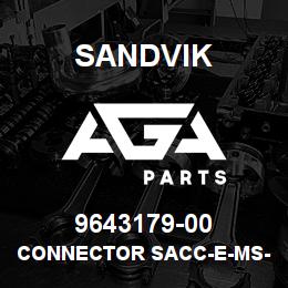 9643179-00 Sandvik CONNECTOR SACC-E-MS-4 C.ON-M16 | AGA Parts