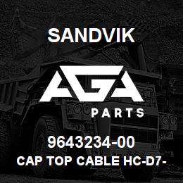9643234-00 Sandvik CAP TOP CABLE HC-D7-TFL-48/OM20S | AGA Parts