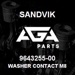9643255-00 Sandvik WASHER CONTACT M8 | AGA Parts