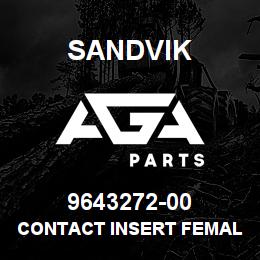 9643272-00 Sandvik CONTACT INSERT FEMALE | AGA Parts