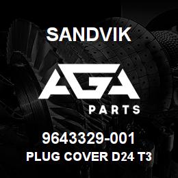 9643329-001 Sandvik PLUG COVER D24 T3 | AGA Parts