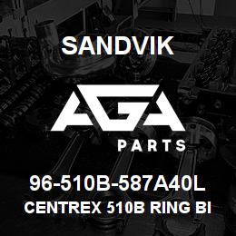 96-510B-587A40L Sandvik CENTREX 510B RING BIT ASSY | AGA Parts