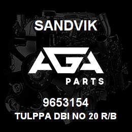 9653154 Sandvik TULPPA DBI NO 20 R/B 63401110 RB | AGA Parts