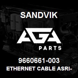 9660661-003 Sandvik ETHERNET CABLE ASRI-W20 L3M | AGA Parts