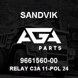 9661560-00 Sandvik RELAY C3A 11-POL 24 V.DC RB | AGA Parts