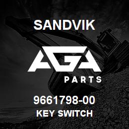 9661798-00 Sandvik KEY SWITCH | AGA Parts