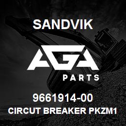 9661914-00 Sandvik CIRCUT BREAKER PKZM1-16 | AGA Parts