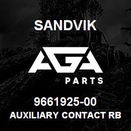9661925-00 Sandvik AUXILIARY CONTACT RB | AGA Parts