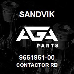 9661961-00 Sandvik CONTACTOR RB | AGA Parts