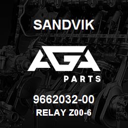 9662032-00 Sandvik RELAY Z00-6 | AGA Parts