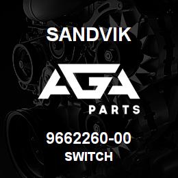 9662260-00 Sandvik SWITCH | AGA Parts