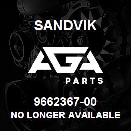 9662367-00 Sandvik NO LONGER AVAILABLE SEE TECHN.TEXT | AGA Parts