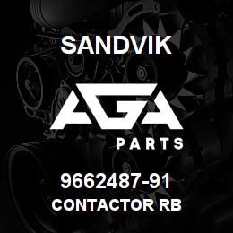 9662487-91 Sandvik CONTACTOR RB | AGA Parts