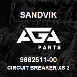 9662511-00 Sandvik CIRCUIT BREAKER XS 250NJ 160-250A | AGA Parts